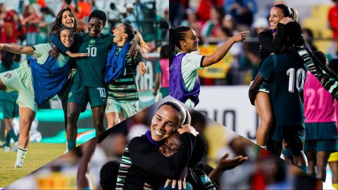 Portugal 0-0 Nigeria: Christy Ucheibe celebrates Super Falcons draw with Benfica teammates