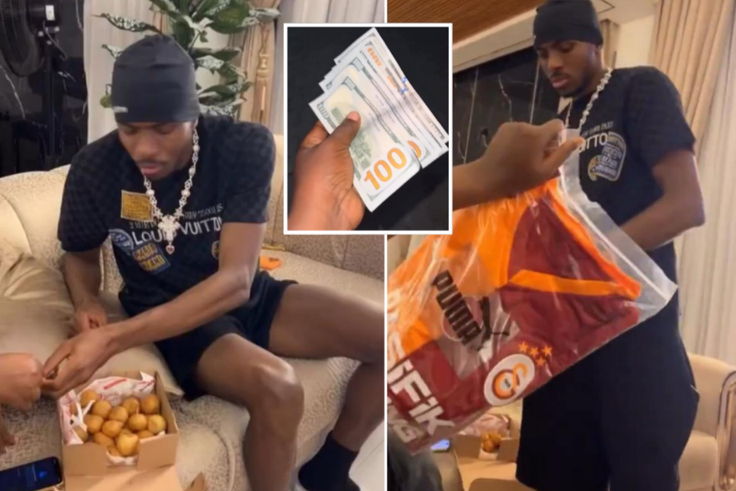 Victor Osimhen’s $500 surprise gift leaves puff-puff seller shocked