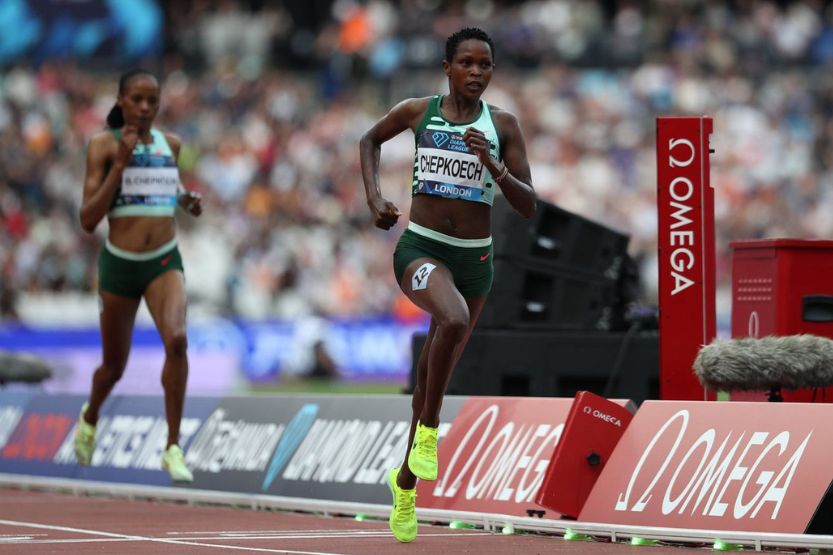 What stunned record holder Beatrice Chepkoech said after losing