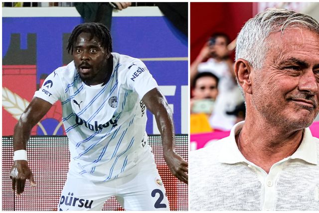 Bright Osayi-Samuel and Jose Mourinho during Fenerbahce vs Lugano clash.