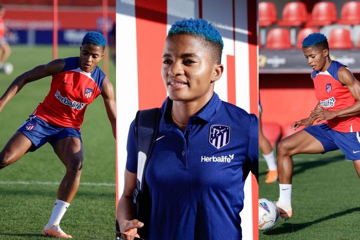 Ajibade after her message about Jesus will now take part in pre-season for Atletico Madrid as they prepare for the new season.