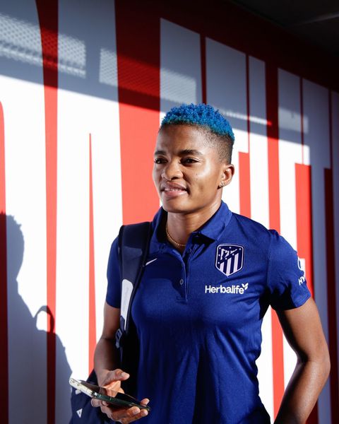 Ajibade converted her penalty as the Super Falcons lost the shoot-out to the Lioness of England in the round of 16. (Image Credit Instagram/Ajibade)