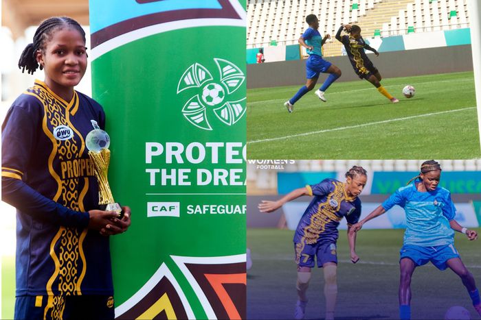 Falconets star Shakirat Moshood was the hero as Nigeria's Bayelsa Queens defeated Ghana's Police Ladies in the CAF Women's Champions League Qualifier.