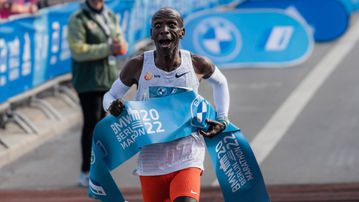 Five star Eliud Kipchoge makes history at Berlin Marathon with victory