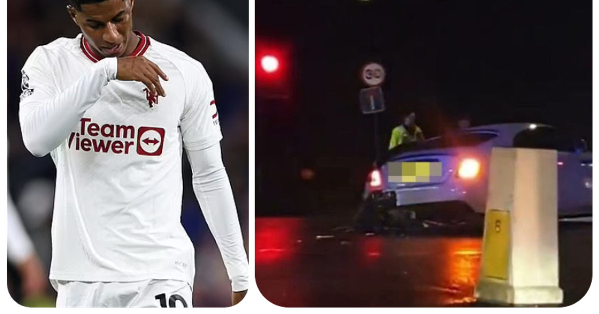 Marcus Rashford involved in terrifying car crash after Man United win ...
