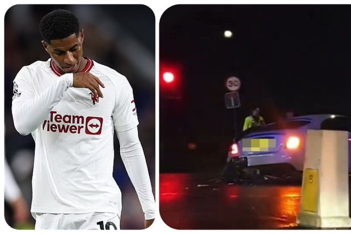 Rashford escapes severe injury following a car crash