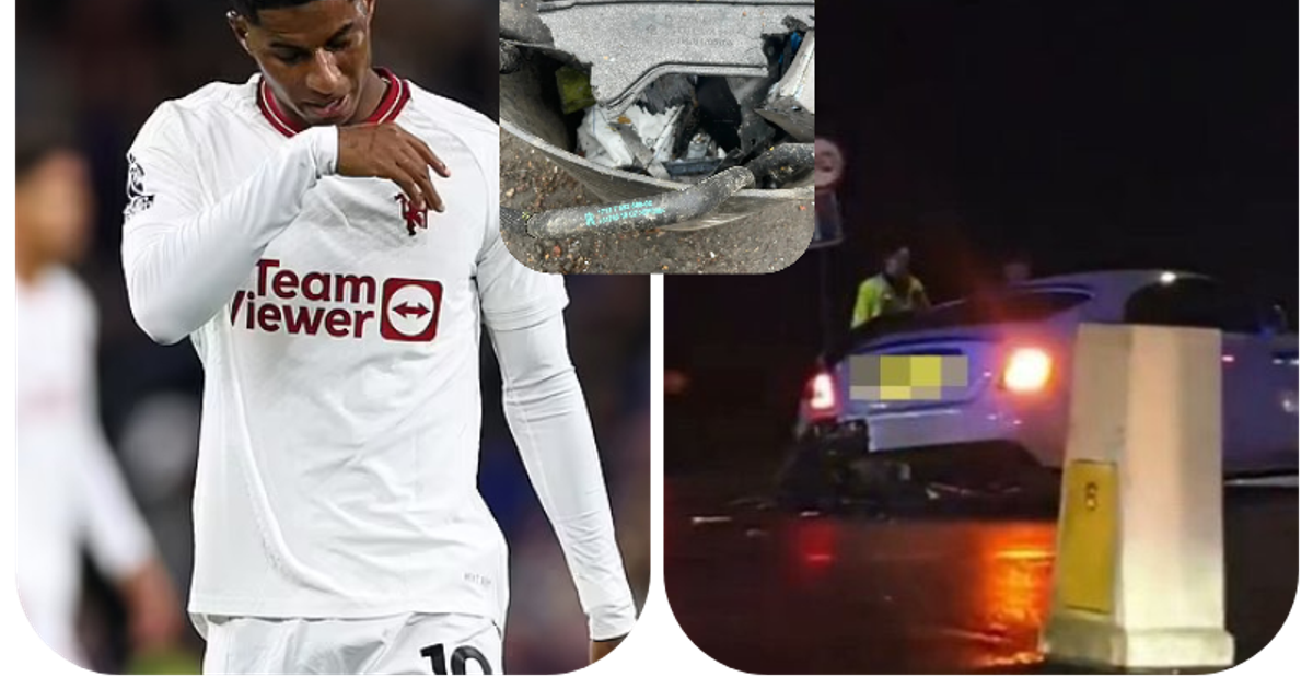 Man Utd star Marcus Rashford breaks silence following horrific crash ...