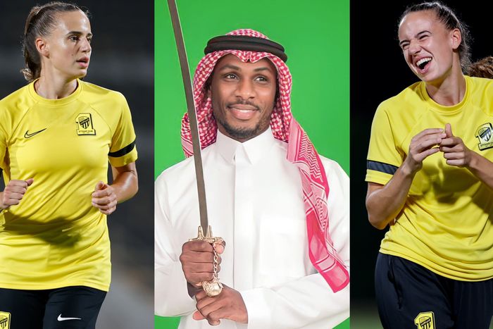 Plumptre who recently joined Al-Ittihad Ladies posted a photo along with a message that said, "Happy National Day, KSA." - Image Credit- Al-Ittihad Ladies/Ighalo