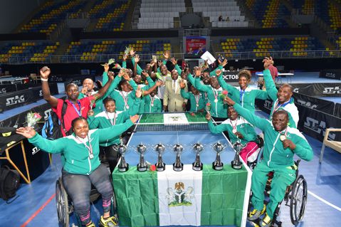 Nigeria rule African Para table tennis Championships, Bags 12 Gold