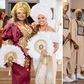 Photos of the Nigerian-themed wedding between Giannis Antetokounmpo and Mariah Riddlesprigger are trending.