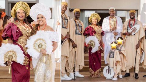 Giannis Antetokounmpo: Check out photos of Nigerian-themed wedding