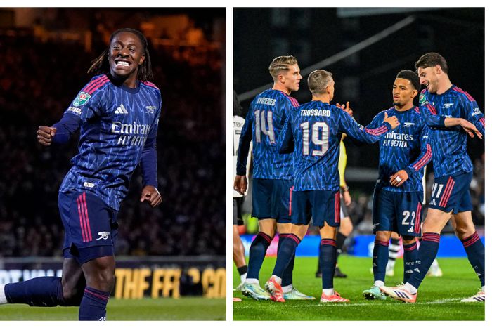 Eze scores first Arsenal goal