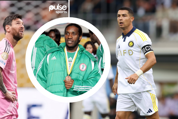 Lionel Messi(L), JJ Okocha(C), Cristiano Ronaldo(R) || Image credit: Imago