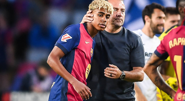 Lamine Yamal and Hansi Flick || Image credit: Imago