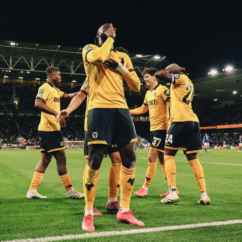 Tolu Arokodare's first goal in gold & black. (Photo Credit: Wolves/X)