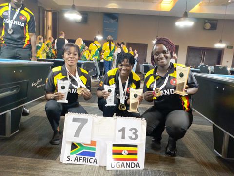 Uganda Lady Pool Cranes win the BlackBall International Hawley Cup