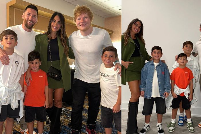 The entire Messi family attended Ed Sheeran's outstanding performance. Instagram/Leo Messi