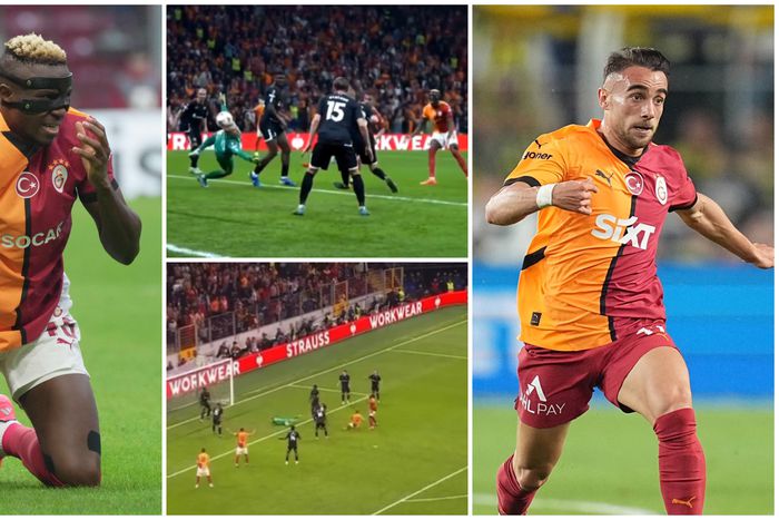 Nigeria's Victor Osimhen was not happy with his teammate.