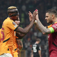 Galatasaray striker duo Victor Osimhen and Mauro Icardi || Image credit: Imago