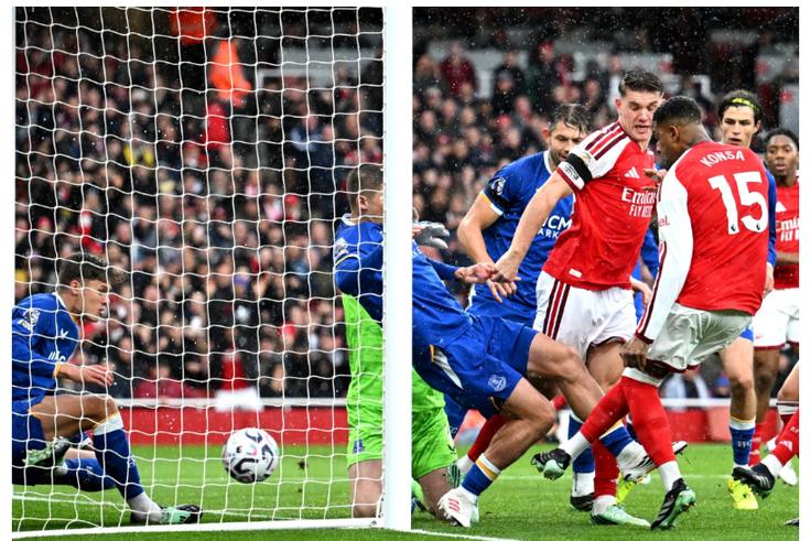 Arsenal vs Everton: Gunners take advantage of Man City slip-up to go joint-top of EPL