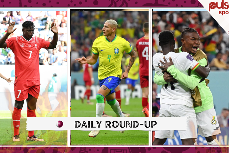 Matchday roundup featuring Ghana saving Africa's blushes, Richarlison's wonder goal, and Swiss precision