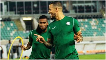 Anoda banger - Super Eagles captain Troost-Ekong celebrates Iwobi's wonder goal