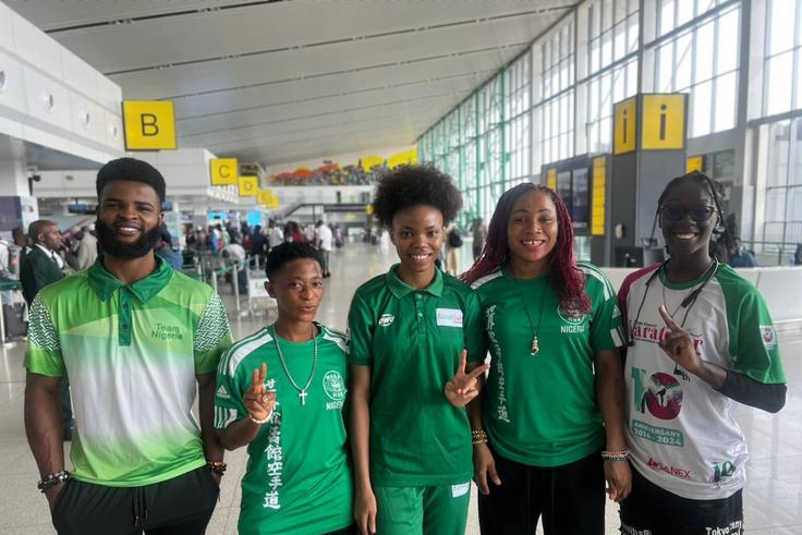 Team Nigeria arrives Egypt for 2025 World Karate Championship with high hopes