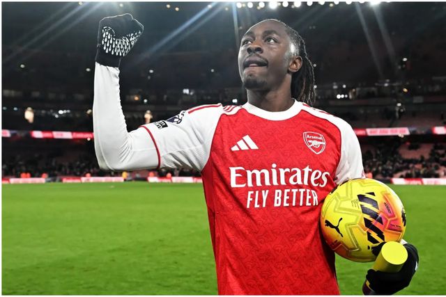 Ex-Super Eagles target Eberechi Eze reacts after hat-trick heroics vs Spurs