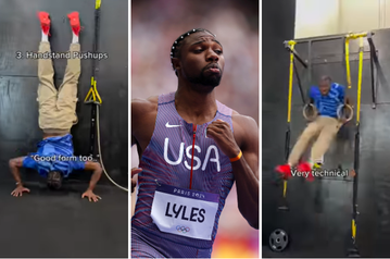 Will Noah Lyles make a good gymnast? Track star shows prowess with unbelievable routines ahead of 2025 season