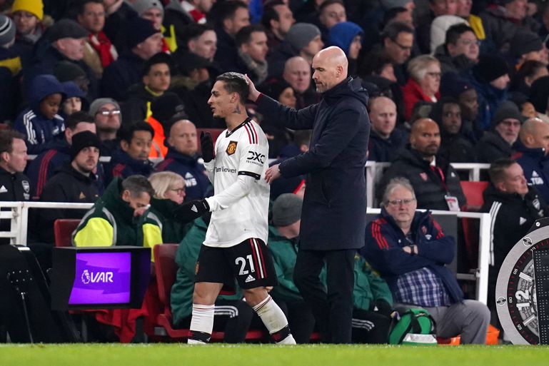 Antony against Arsenal