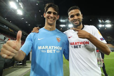 Sevilla's Moroccan stars Yassine Bounou and Youssef En Nesyri| Imago
