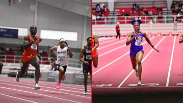 Ashe and Ofili cruise to 60m final, Brume also makes the final list at SEC Indoor Championships