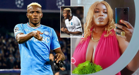 ‘I must marry Osimhen’ - Busty Nigerian fan declares after Napoli star nets in Cagliari draw