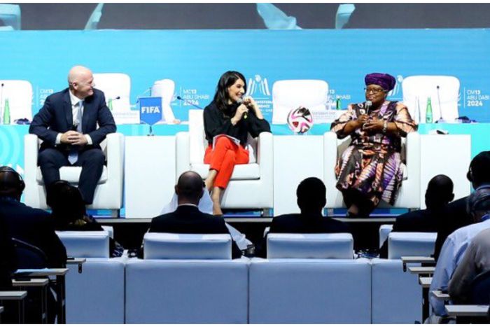 FIFA President Infantino at the 13th WTO Ministerial Conference chaired by WTO Director-General Dr Ngozi Okonjo-Iweala.