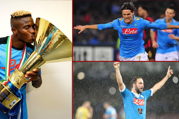 Osimhen vs Cavani vs Higuain || Image credit: Imago