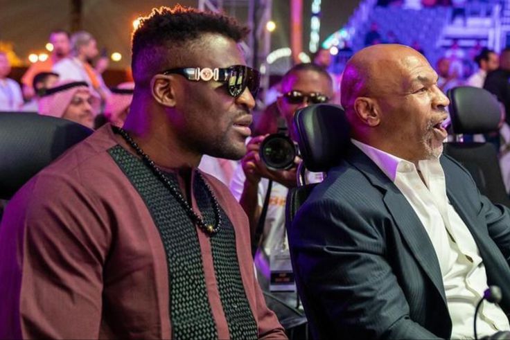 Cameroon MMA star Francis Ngannou is in Saudi Arabia with Mike Tyson for the fight against Nigerian boxer.