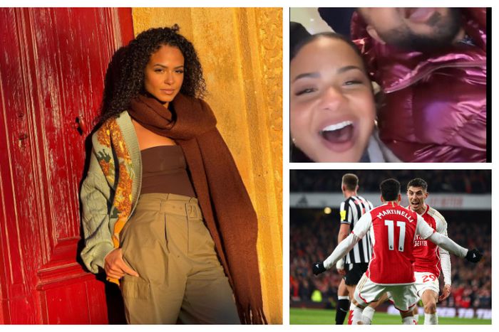 Christina Milian takes credit for Arsenal's win at Newcastle