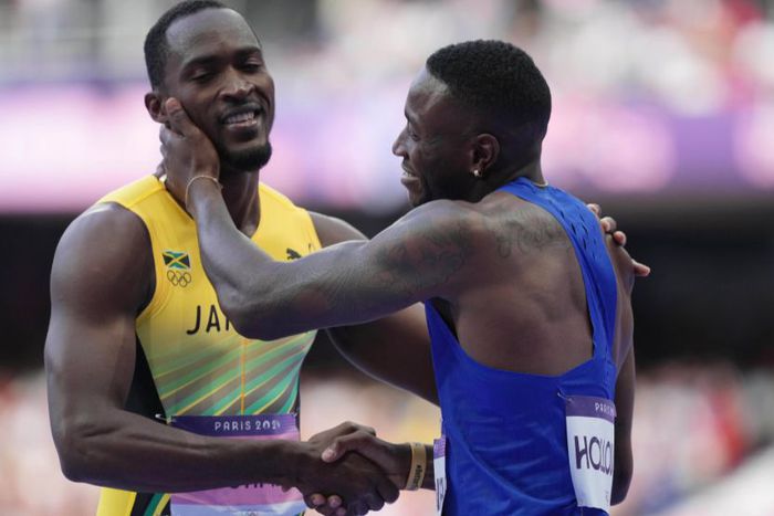 Grant Holloway and Hansle Parchment