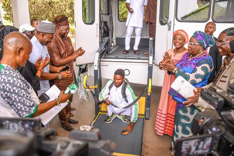 Nigeria's First Lady donates Wheelchair accessible Bus to Para Sports Athletes