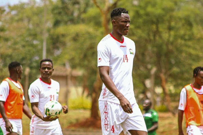 Michael Olunga training with Harambee Stars ahead of Iran friendly.