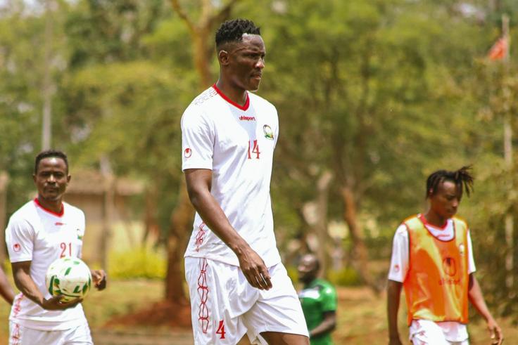 Michael Olunga training with Harambee Stars ahead of Iran friendly.