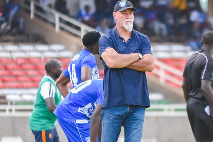 Patrick Aussems on touchline