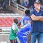 Patrick Aussems on touchline