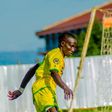 Kakamega Homeboyz midfielder Moses Mudavadi in action during an FKFPL match.