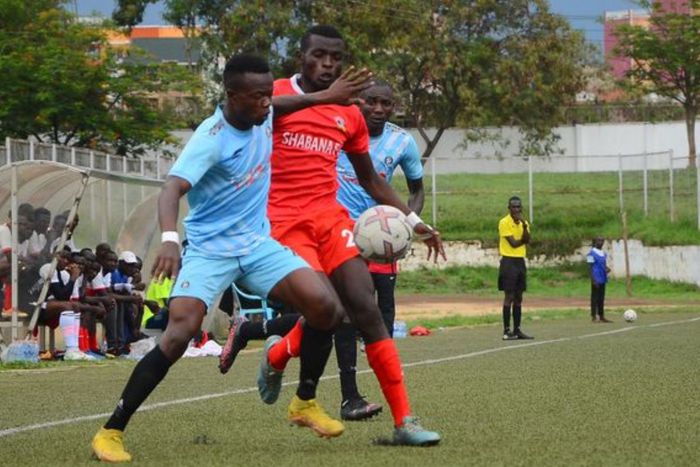 Kisumu All Stars in action against Shabana FC in an NSL match.
