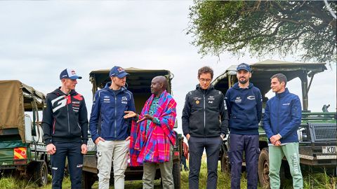 Rally drivers explore Kenya ahead of the WRC Safari Rally [PHOTOS]