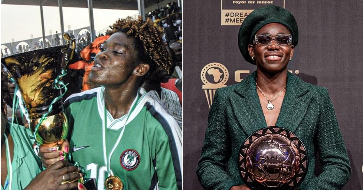 Asisat Oshoala and Mercy Akide: Super Falcons of Nigeria Legends Team ...
