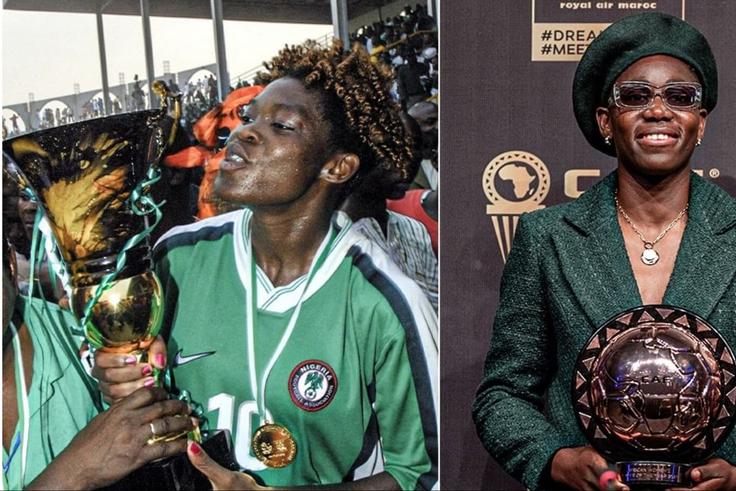 Super Falcons of Nigeria legends Asisat Oshoala and Mercy Akide team up in America.