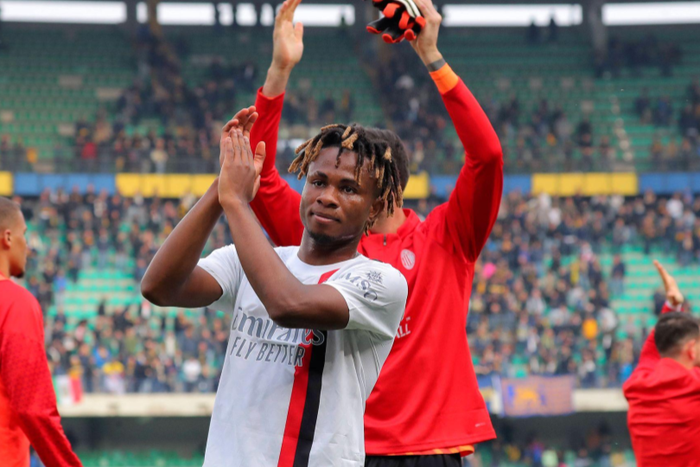 AC Milan and Nigeria's Samuel Chukwueze || Image credit: Imago