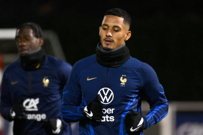 William Saliba in France training || Image credit: Imago